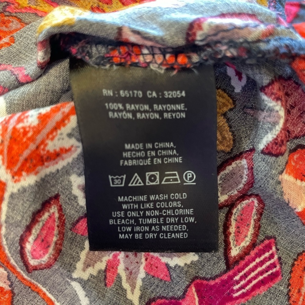 Maeve CLOSET CLEANOUT Blouse Size 2 Colorful Pattern - Picture 5 of 5